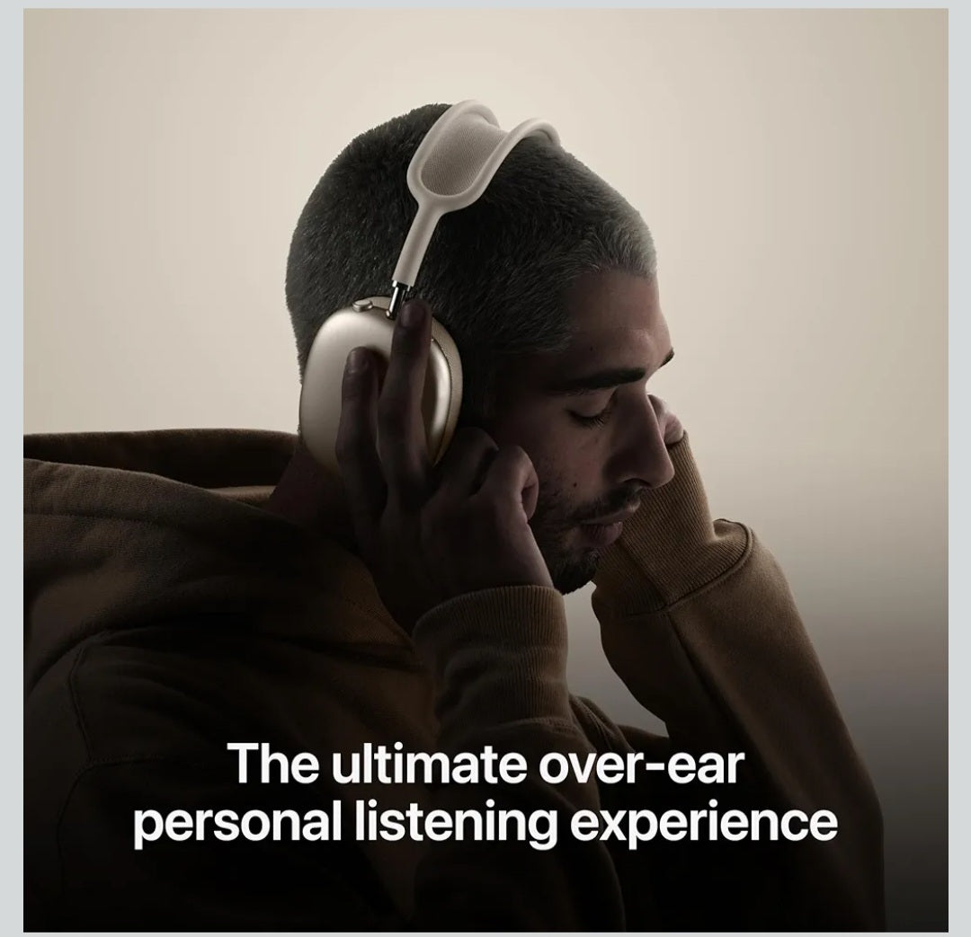 Apple AirPods Max Wireless Over-Ear Headphones, Pro-Level Active Noise Cancellation- Blue