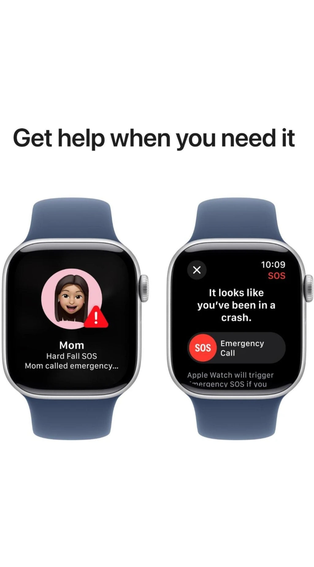 Apple Watch Series 10 GPS  42 mm silver Alminium with denim sport Band (Denim Strap Free Size)