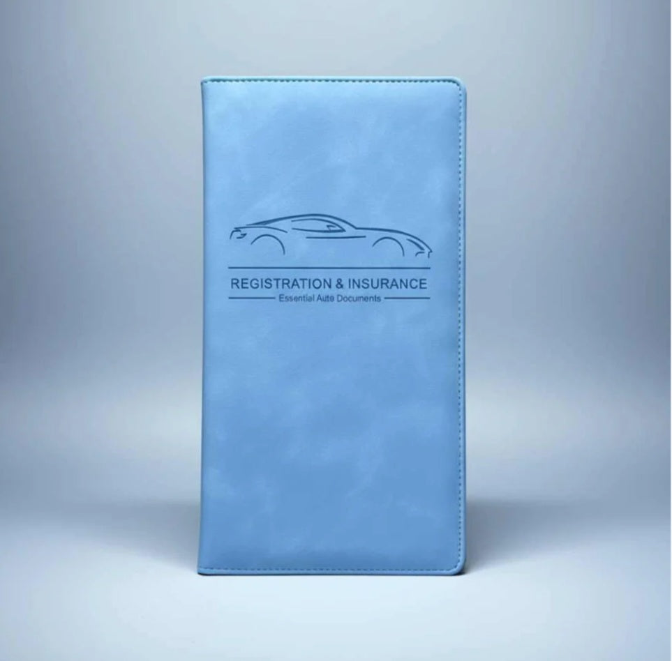 Leather Unique Car Registration and Documents Holder